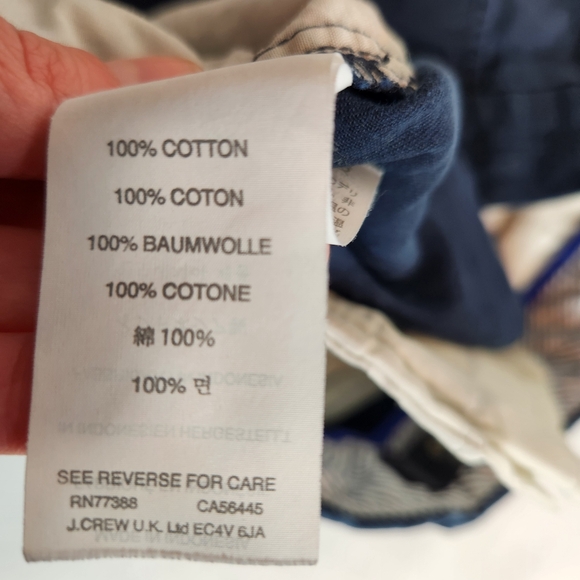 J. Crew Navy Blue Chino Classic Shorts, Size 2. - Picture 5 of 5